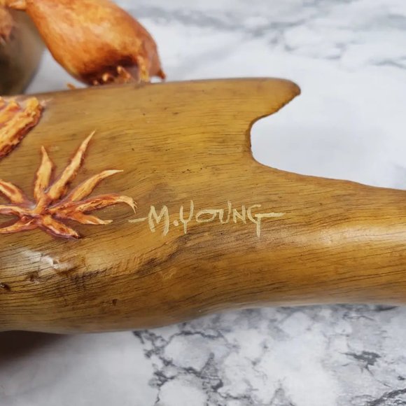 Handmade Driftwood Quail Desert Cactus Turquoise Wall Art Vintage - Picture 6 of 9